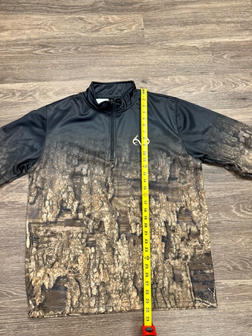 Realtree Timber Camo 1/4 Zip Pullover Mens XL Hunting Outdoor Fleece - Picture 6 of 6